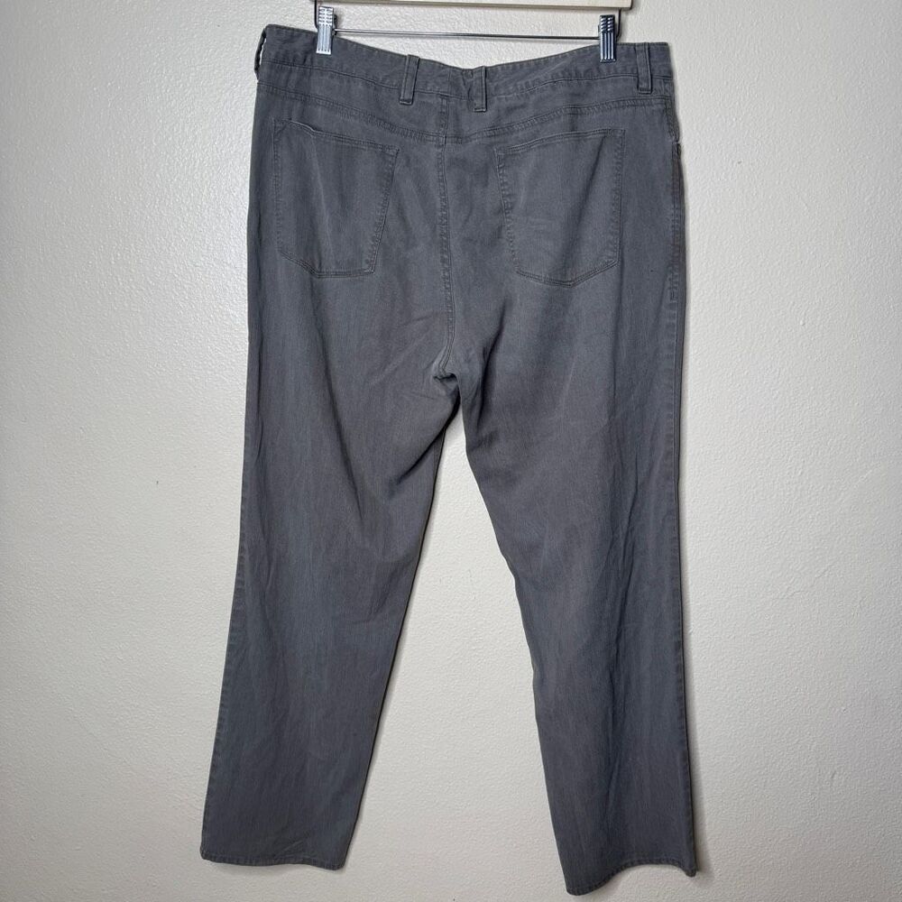 Tommy Bahama Pants Men's 36x32 Gray Flat Front Straight Leg Relaxed Fit - Picture 3 of 8